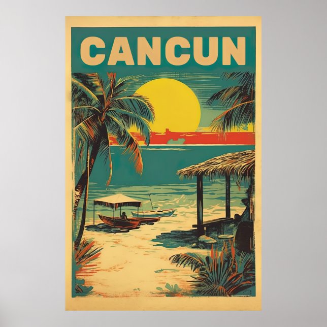 Cancun, Mexiko, resor Poster (Framsidan)