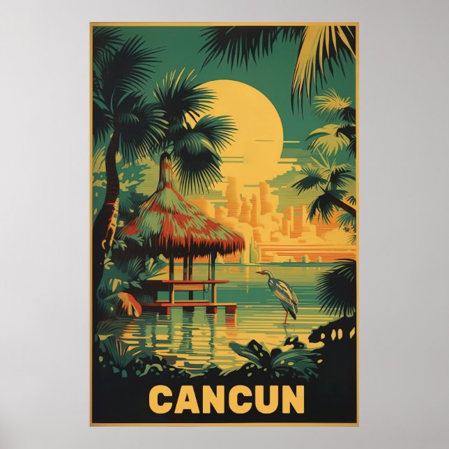 Cancun, Mexiko, resor Poster (Framsidan)