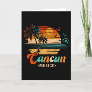 Cancun Mexiko Semester 2025 Matchande Familjegrupp Kort
