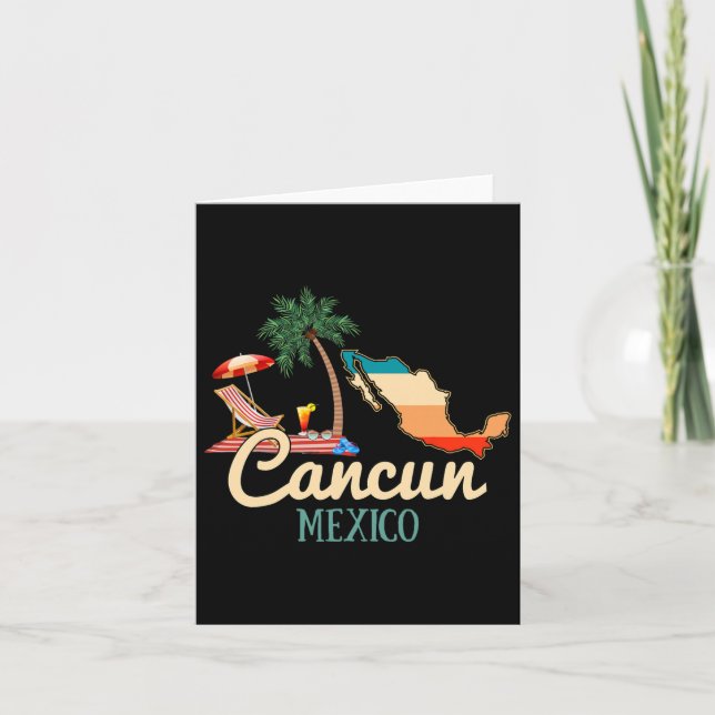 Cancun Mexiko Souvenir Tröja Familj Matchande Seme Kort (Framsida)