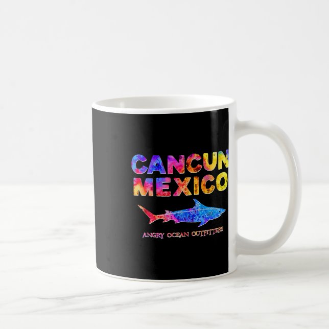 Cancun Mexiko T Shirt Shark Fishing Tee Kaffemugg (Höger)