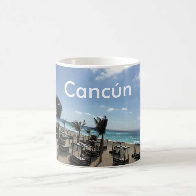Cancún (Mexiko) - Vit 11 oz Classic White Mugg  (Center)