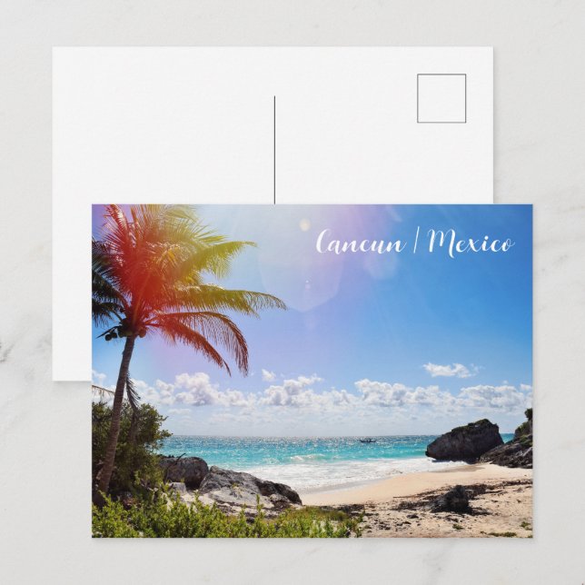 Cancun Mexiko Vykort (Fram/baksida)