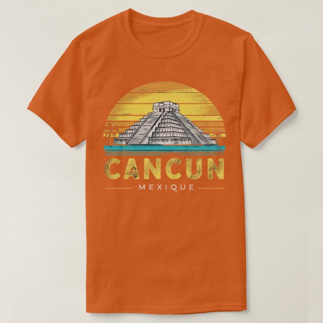 Cancun Mexique T Shirt (Design framsida)