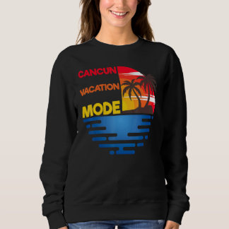 Cancun Semesterläge Matchande Gruppdesign T Shirt