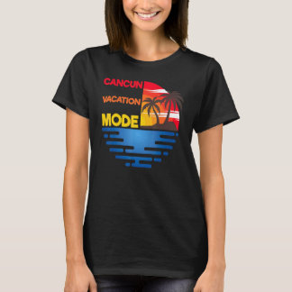 Cancun Semesterläge Matchande Gruppdesign T Shirt