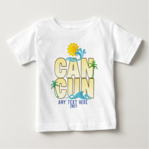Cancun Sommarvskiva Handflatan Träd Anpassningsba T Shirt