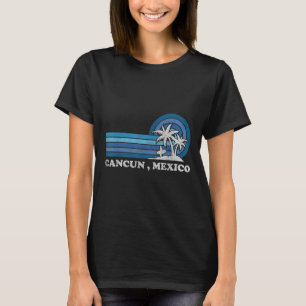 Cancun Strand Mexiko Familj Sommarlov Vintage T Shirt