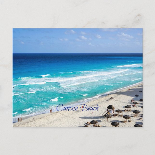 Cancun-stranden, Mexiko Vykort (Framsida)