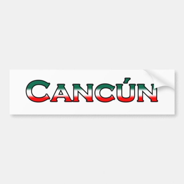 Cancun (textlogotyp) bildekal (Framsidan)