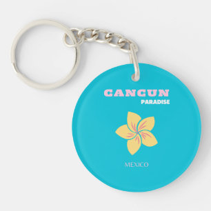 Cancun Travel Art, Mexico Travel Art, Preppy, Blue