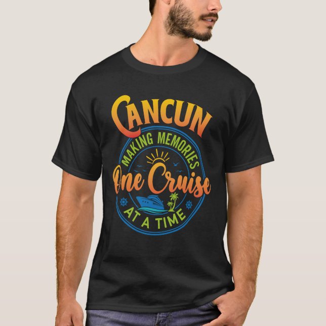 Cancun Vacation 2023 Skapar minnen tillsammans T Shirt (Framsida)