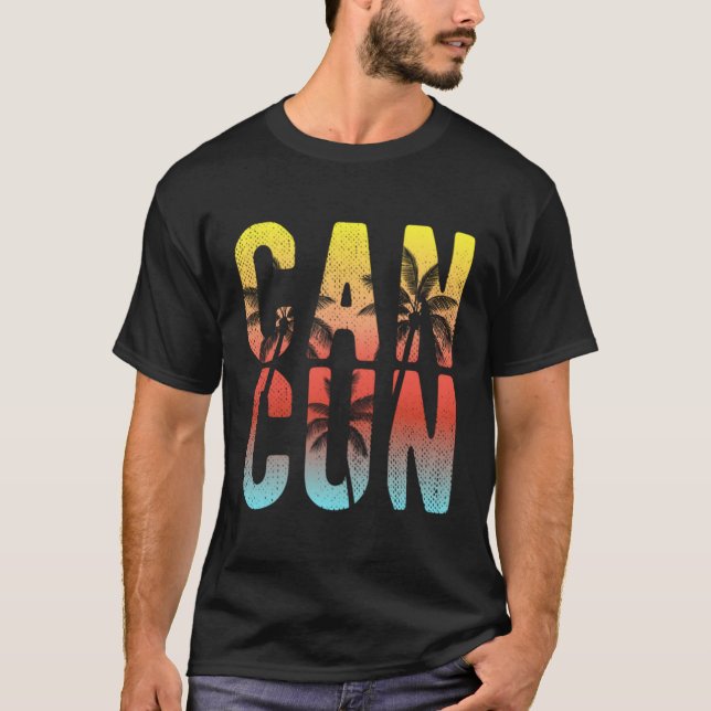 Cancun Vacation T Shirt (Framsida)