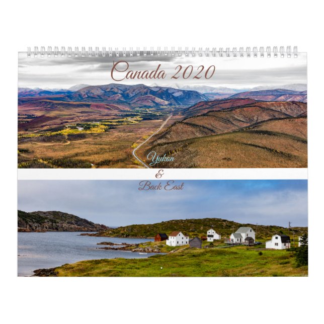 Canda 2020, Yukon & Back Öster, Fotokalender Kalender (Omslag)