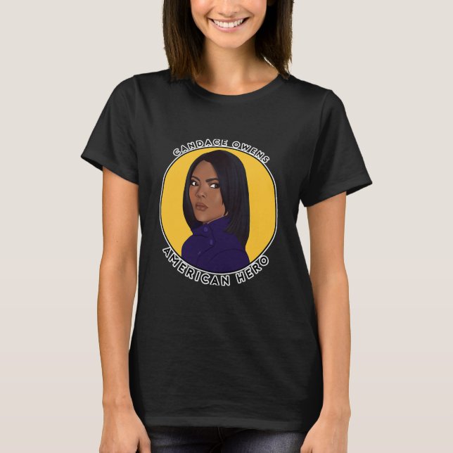 Candace Owens American Hero T Shirt (Framsida)