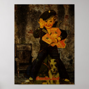 Canded Popcorn Advertising Poster