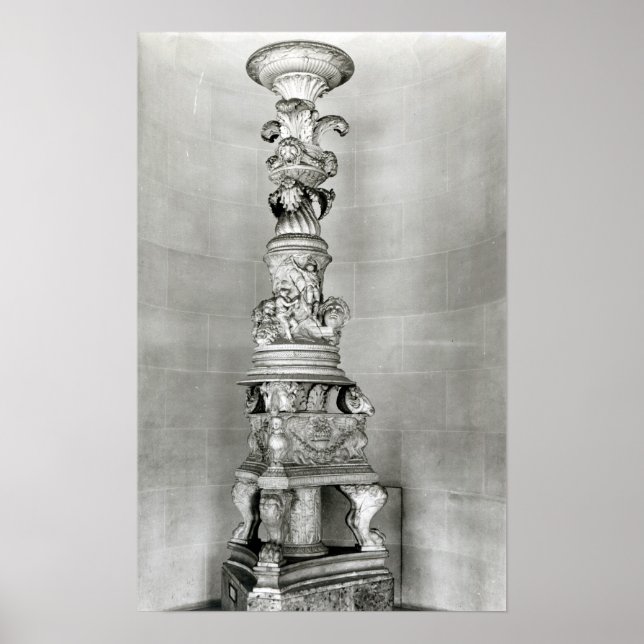 Candelabra designad av Piranesi på grundval av Poster (Framsidan)