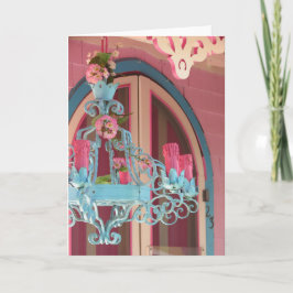 Candelabra och Rosa - Martha's Vineyard Card Kort