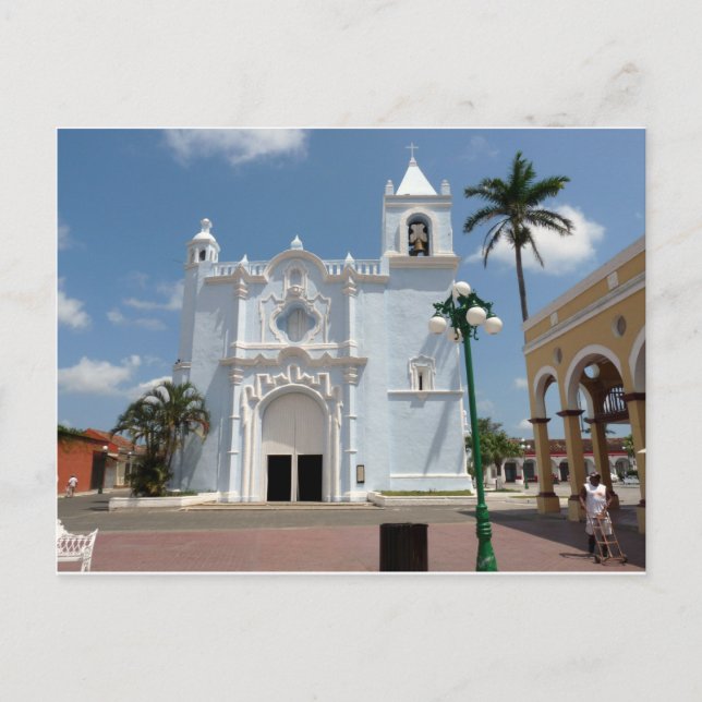Candelaria Church-Tlacotalpan, Veracruz Vykort (Framsida)
