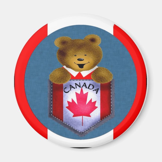 Candian Pocket Bear Magnet (Framsidan)
