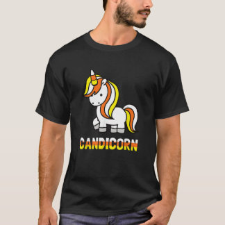 Candicorn Rolig Halloween Enhörning T-Shirt