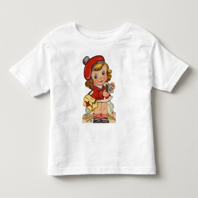 Candid Camera Valentine Tee Shirt (Framsida)