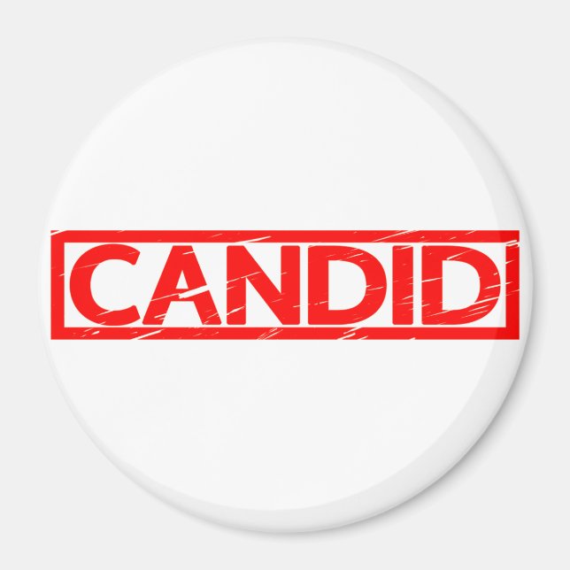 Candid Frimärke Magnet (Framsidan)