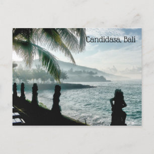 Candidasa Beach, Bali Helg Vykort