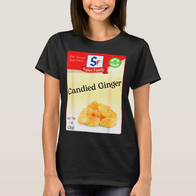 Candied Ginger Condiment Holiday Sce Group Costume T Shirt (Framsida)