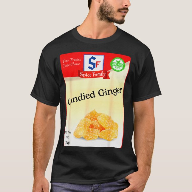 Candied Ginger Condiment Holiday Sce Group Costume T Shirt (Framsida)