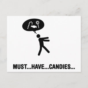 Candies Älskare Vykort