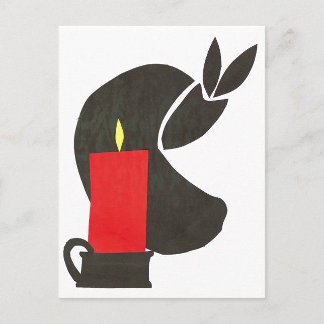 candle-1 vykort (Framsida)