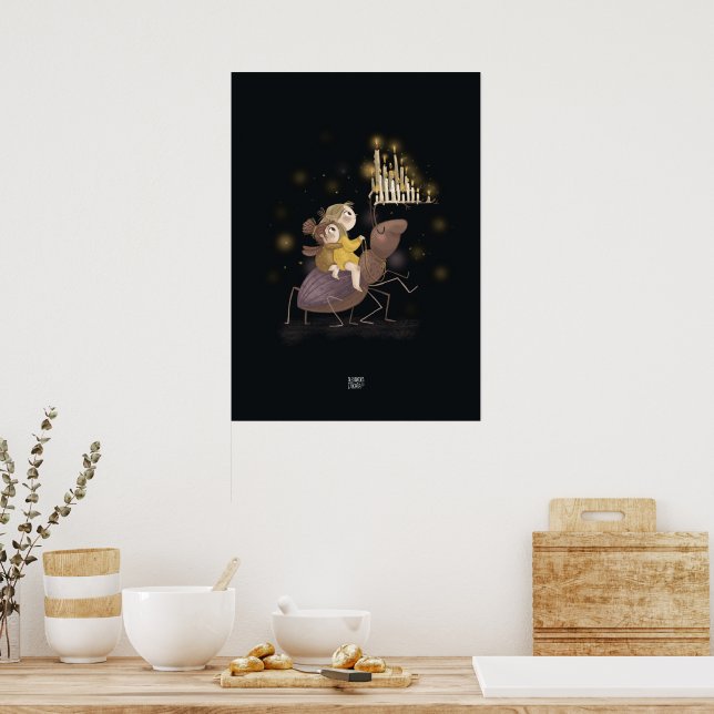 CANDLE BEETLE av Alexandra Dikaia Poster (Kök)