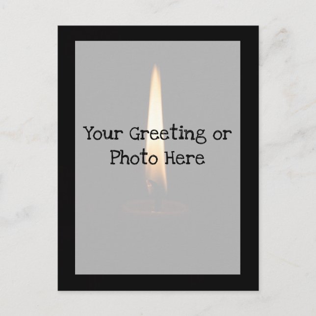 Candle Flame 2 Vykort (Framsida)