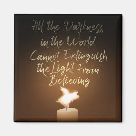 Candle Flame med flygande Gris Magnet