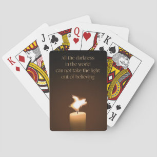 Candle Flame med flygande Gris Spel Kort