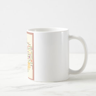 Candle Flame Ord Cloud Art Skriv ut Kaffemugg