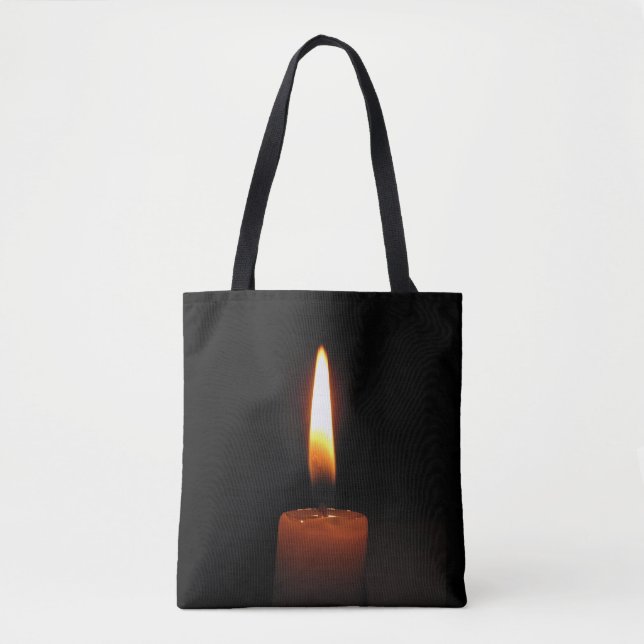 Candle Flame Tote Bag Tygkasse (Framsida)