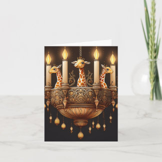 Candle Giraffe Chandelier Kort