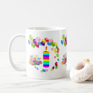 Candle grattis på födelsedagen Mugg