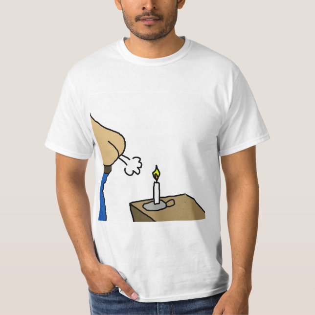 Candle In The Wind Cartoon T-Shirt (Framsida)