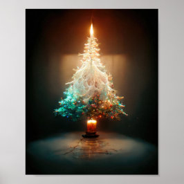 Candle Julgran Poster