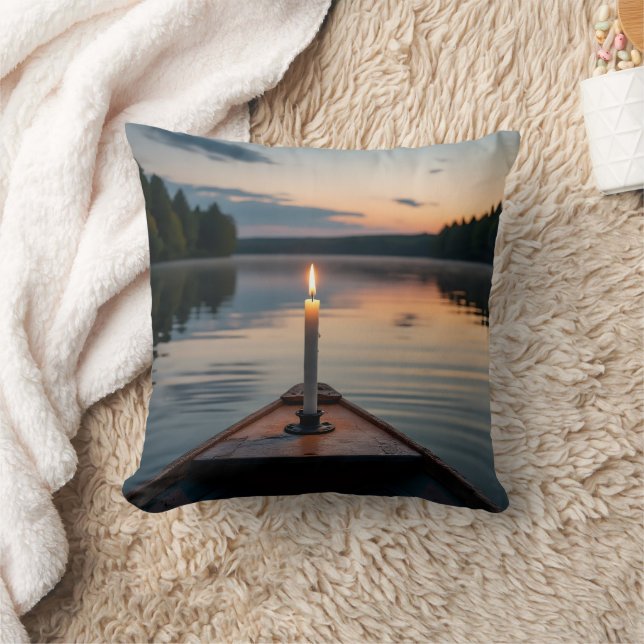 Candle Light on Boat at Sunset Lake Kudde (Filt)