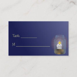 Candle Mason Burk Place Cards Affärskort Placeringskort