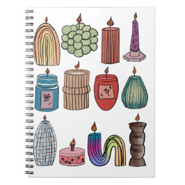 CANDLE NOTEBOOK ANTECKNINGSBOK