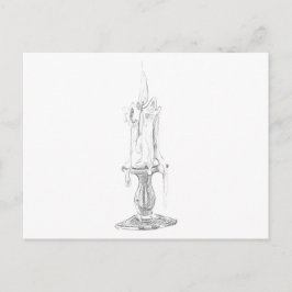 Candle Postcard Vykort
