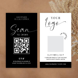 Candle Scent Tester Card Fragrance Sample Minimal Visitkort