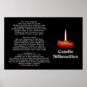 Candle Silhouettes Poster