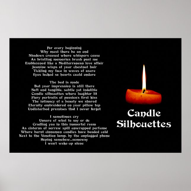 Candle Silhouettes Poster (Framsidan)