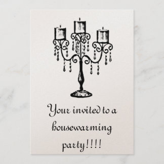 candleabra husuppvärmning inbjudningar